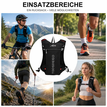 Laufrucksack mit Trinksystem 5L | Ultraleicht für Laufen & Wandern