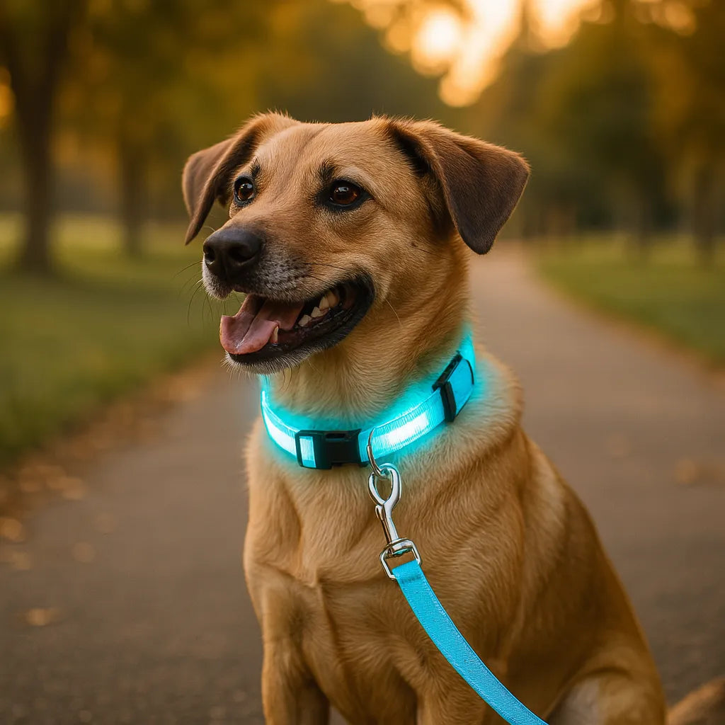 LED Hundehalsband mit USB – Für mehr Sichtbarkeit bei Nacht und Sicherheit beim Gassigehen