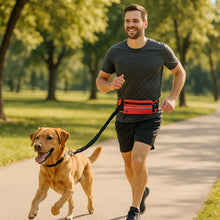 Hands-free dog leash with waist belt | Jogging, hiking & walking