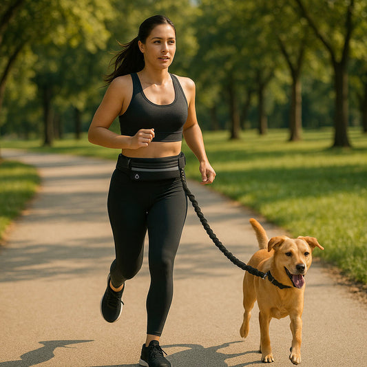 Freihändige Hundeleine mit Bauchgurt | Joggen, Wandern & Spazieren