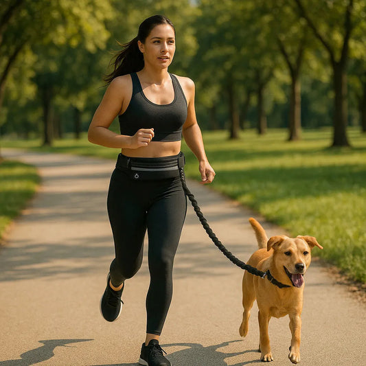 Freihändige Hundeleine mit Bauchgurt | Joggen, Wandern & Spazieren