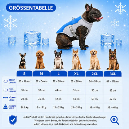 Hundekühlweste | Atmungsaktiv, UV-Schutz & Verstellbar