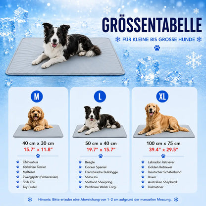 Hunde kühlmatte | Selbstkühlend, Wasserdicht & Pflegeleicht
