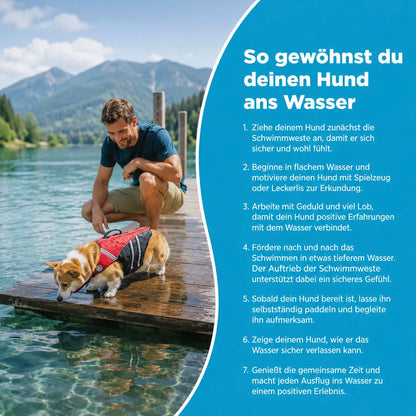 Schwimmweste Hund mit Griff | Sicherer Auftrieb & Sichtbarkeit