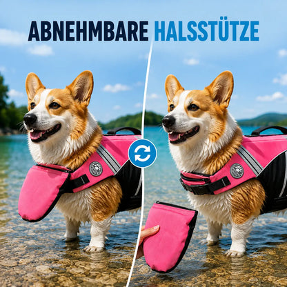 Schwimmweste Hund mit Griff | Sicherer Auftrieb & Sichtbarkeit