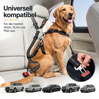 SafeRide – Der verstellbare Sicherheitsgurt für Hunde im Auto