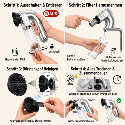 Katzenbürste mit Saugfunktion | Sanfte Fellpflege & Sauberkeit