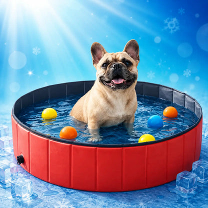 Foldable Dog Pool made of PVC | Non-slip & Durable