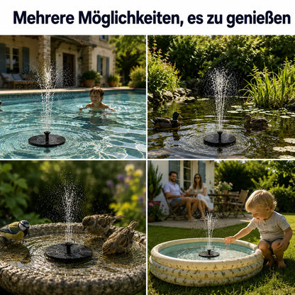 Solar Fountain for Birdbath | 3.5 W with 6 Nozzles