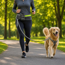 Dog leash with running belt | Hands-free system for walking & jogging
