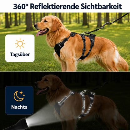 Hundegeschirr ausbruchssicher | Verstellbares & gepolstertes Sicherheitsgeschirr