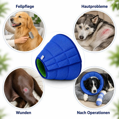 Halskrause Hund weich | verstellbar, atmungsaktiv & bequem