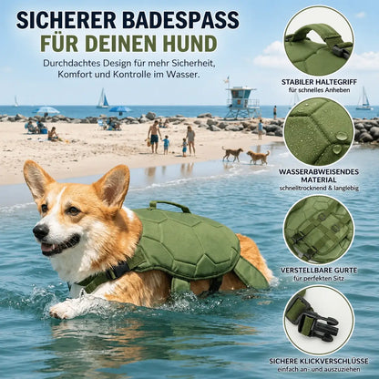 Dog Life Jacket | Swimming Aid with Buoyancy & Handle