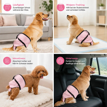Washable dog diapers | Leak-proof & Breathable