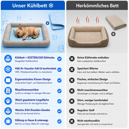 Kühlendes Hundebett | Mehr Kühlkomfort mit GRATIS Kühlmatte