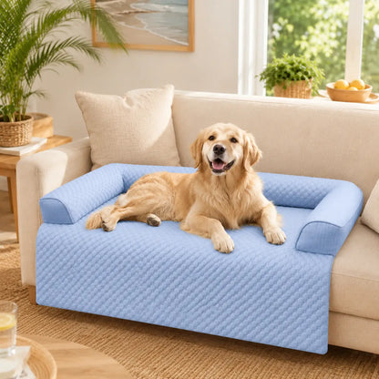 Kühlendes Hundebett | Waschbar, Wasserdicht & GRATIS Kühlmatte