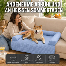 Kühlendes Hundebett | Waschbar, Wasserdicht & GRATIS Kühlmatte