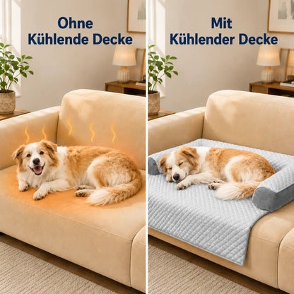 Kühlendes Hundebett | Waschbar, Wasserdicht & GRATIS Kühlmatte