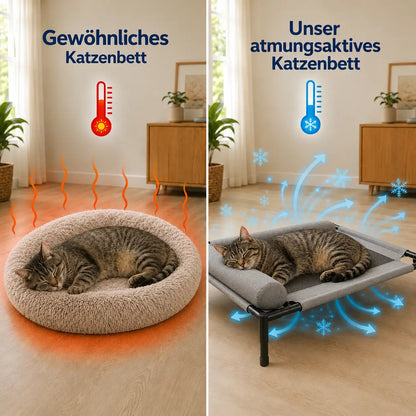 Kühlendes Katzenbett | Atmungsaktiv für den Sommer