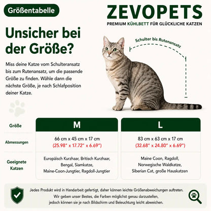 Kühlendes Katzenbett | Atmungsaktiv für den Sommer