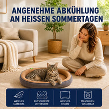 Kühlendes Katzenbett | Atmungsaktiv & Waschbar