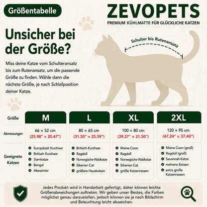 Kühlendes Katzenbett | Atmungsaktiv, Weich & Sommerkomfort