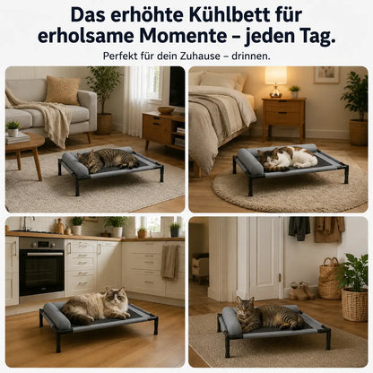 Kühlendes Katzenbett | Atmungsaktiv für den Sommer