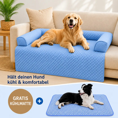Kühlendes Hundebett | Waschbar, Wasserdicht & GRATIS Kühlmatte