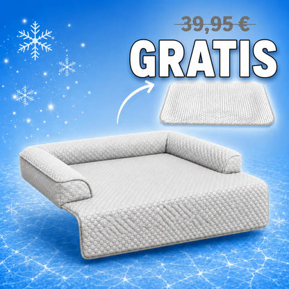 Kühlendes Hundebett | Waschbar, Wasserdicht & GRATIS Kühlmatte