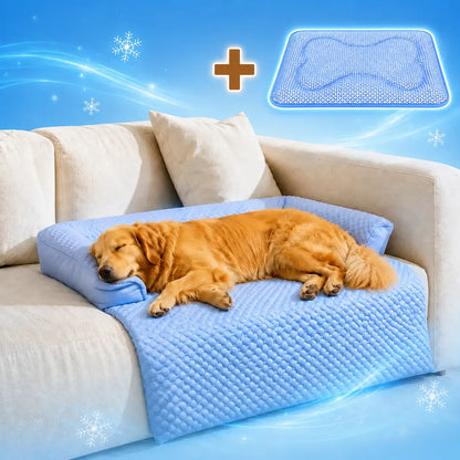 Kühlendes Hundebett | Waschbar, Wasserdicht & GRATIS Kühlmatte