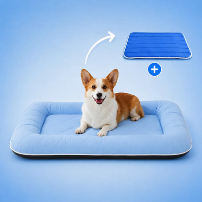Kühlendes Hundebett | Mit GRATIS Kühlmatte & Komfort