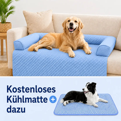 Kühlendes Hundebett | Waschbar, Wasserdicht & GRATIS Kühlmatte
