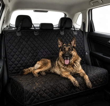 Hunde Autositz Rückbank geteilt | Wasserfester & Waschbarer Sitzschutz