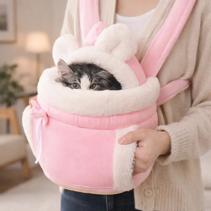 Sac de transport pour chat à dos | Sac de transport chaud pour chat