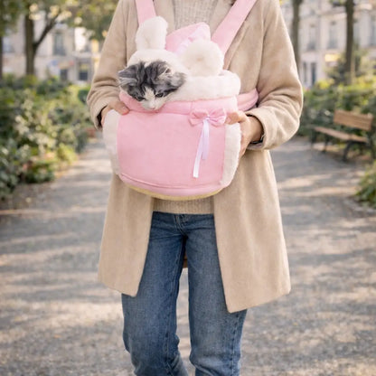 Sac de transport pour chat à dos | Sac de transport chaud pour chat