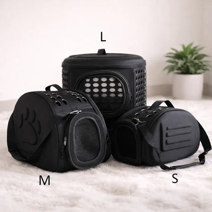 Sac de transport pour chats et petits chiens | Pliable et stable