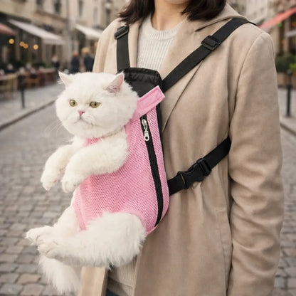 Katzen & Kleine Hunde Rucksack Transporttasche | Atmungsaktiv