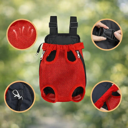 Katzen & Kleine Hunde Rucksack Transporttasche | Atmungsaktiv
