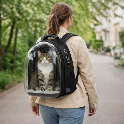 Sac à dos de transport pour chats | Sac à dos capsule pour chats respirant