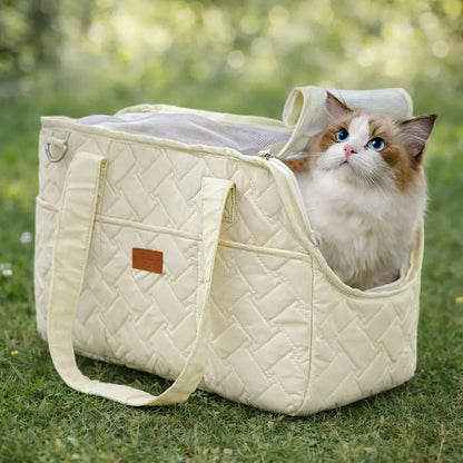 Hund & Katzen Transporttasche | Atmungsaktive Tragetasche Reise