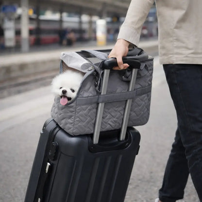 Hund & Katzen Transporttasche | Atmungsaktive Tragetasche Reise