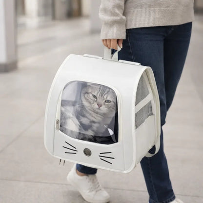 Cat Backpack Carrier | Foldable Cat Backpack Mesh