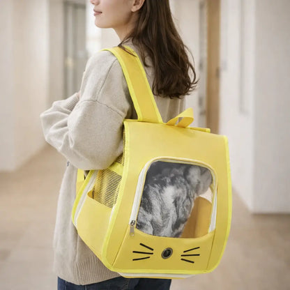 Cat Backpack Carrier | Foldable Cat Backpack Mesh