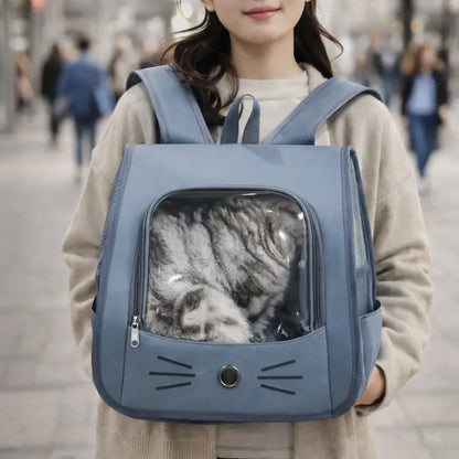Cat Backpack Carrier | Foldable Cat Backpack Mesh
