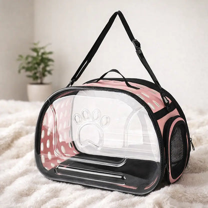 Sac de transport pour chats et petits chiens | Transparent et respirant