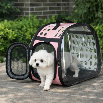 Sac de transport pour chats et petits chiens | Transparent et respirant