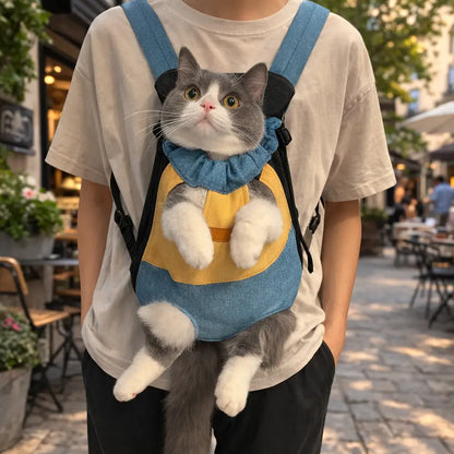 Cat Carrier Backpack | Breathable Cat Transport Bag