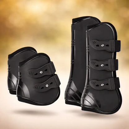 Horse Leg Wraps Set | Front & Rear Leg Protection with Neoprene