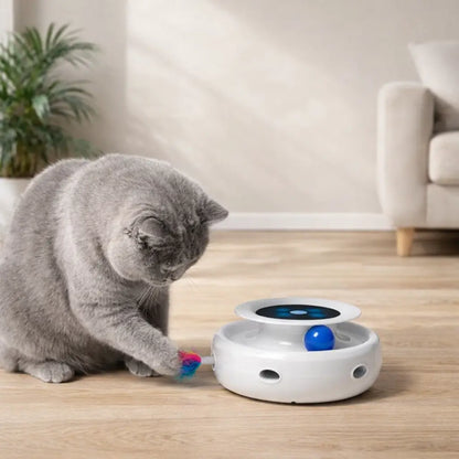 Interaktives Katzenspielzeug Automatisch | Feder & Ball Spiel