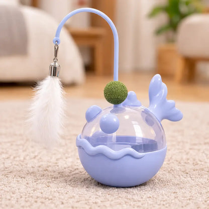 Cat Toy with Catnip & Treat Dispenser | Interactive Treat Ball